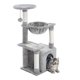 thumbnail image 3 of Torre de condominio Cat Tree Kilodor para gatos pequeños con hamaca, color gris, 3 of 7