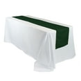 thumbnail image 2 of Your Chair Covers - Hunter Green 14 x 108 Inch Polyester Table Runner for Restaurants, Weddings, Dinner or Birthday Parties, 2 of 2