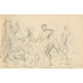 thumbnail image 2 of Paul Cézanne 18x13 Black Ornate Wood Framed Double Matted Museum Art Print Titled - Study for ‘The Judgement of Paris’ or ‘The Amorous Shepherd’ (1883-1886), 2 of 5