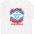 thumbnail image 4 of Inktastic Graffiti Arkansas State Flag Boys or Girls Long Sleeve Toddler T-Shirt, 4 of 5