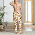thumbnail image 3 of Cauagu Autumn Leaves 1 Mens Pajama Pants Sleep & Lounge Pants,PJ Bottoms with Pockets-Large, 3 of 7