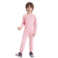 thumbnail image 3 of TiaoBug Kids Girls Boys Adaptive Rompers Long Sleeve Zip Back Crewneck Anti-strip Jumpsuit with Special Needs Orange Pink 8, 3 of 5