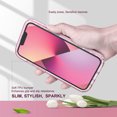 thumbnail image 3 of ULAK Phone Case for iPhone 13, Sturdy Rugged 2 in 1 Hybrid Heavy Duty Shockproof Clear Case for Apple iPhone 13 6.1 inch 2021, Pink Glitter, 3 of 9