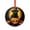 Pattern, variant on Black Cats with Golden Stars Glass Ornament Gift Exchange Present Ideas Autumn Halloween Crystal Ornament 2025