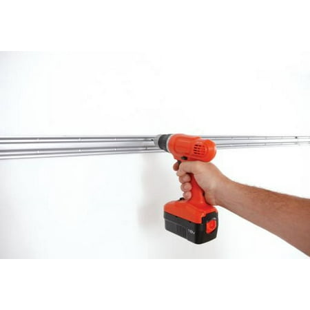 Rubbermaid Garage FastTrack Rail 48 in. Hang Rail, Black