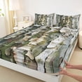 thumbnail image 3 of Feelyou Botanical Plant Adult Twin Sheet Sets, Rustic Tree Branches Bedding, 3-Piece, 3 of 7