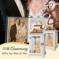 thumbnail image 2 of Best 50th Anniversary Wedding Gifts for Couple, Wife, Parents, Husband - 50th Wedding Anniversary Lantern, Golden 50 Years of Marriage Gifts for Couple, Wife, Her, Women, 2 of 7