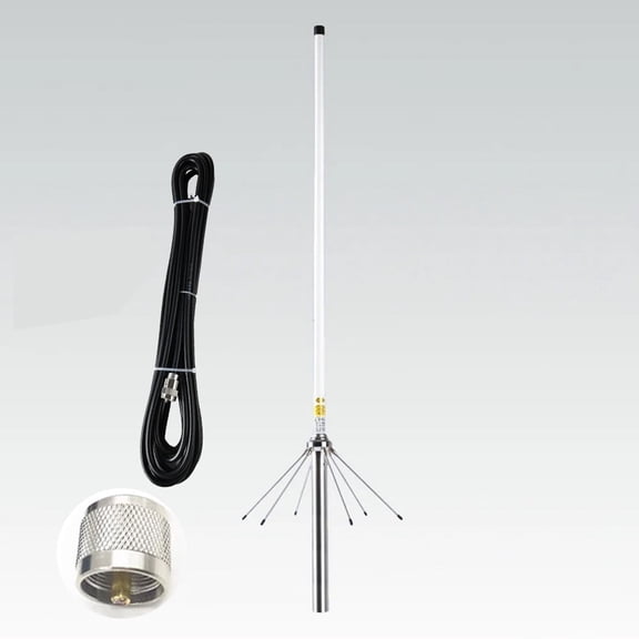 Dual Band VHF/UHF Ham Radio Base Antenna for 2m/70cm with 33ft Cable