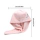 thumbnail image 4 of Toalla para Secar el Cabello, Terciopelo Coral, Absorbente, Secado Rápido, Paño de Baño, Paño de Ducha, Paño para Colgar, Rosa seitruly HA002196-03, 4 of 6