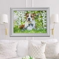 thumbnail image 6 of 1000 PCS Jigsaw Puzzles, 29.5" x 19.7" Artwork Gift for Adults Teens Terrier Dog with Kitten Lying in Flowers Wooden Puzzle Games, 6 of 7