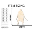 thumbnail image 2 of Unfinished Wood Warrior Shape - Craft - up to 46" 4" / 1/4", 2 of 5