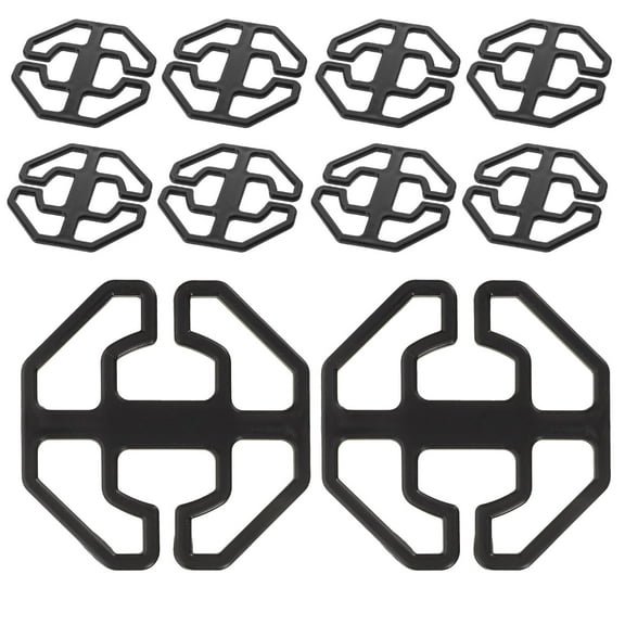 OUNONA Black Plastic Car Seat Cover Fasteners Clips 30Pcs Prevent Displacement Easy Installation