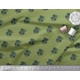 thumbnail image 2 of Soimoi Japan Crepe Satin Fabric Floral Block Printed Fabric 1 Yard 42 Inch Wide, 2 of 3