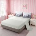 thumbnail image 4 of Erosebridal Leopard Satin Bow Ribbon King Bedding for Girls, Cheetah Animal Print Lace King Bed in a Bag, Gray Reversible 7pcs, 4 of 6
