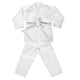 thumbnail image 1 of 1 juego de uniforme de karate profesional para niños y adultos, traje de entrenamiento de artes marciales con cinturón, ideal para practicar karate y taekwondo, blanco M, 1 of 7