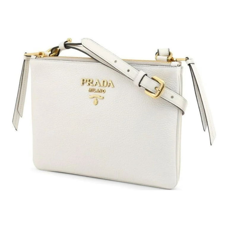 Prada Vitello Phenix Crossbody Bag - White Crossbody Bags, Handbags -  PRA771569