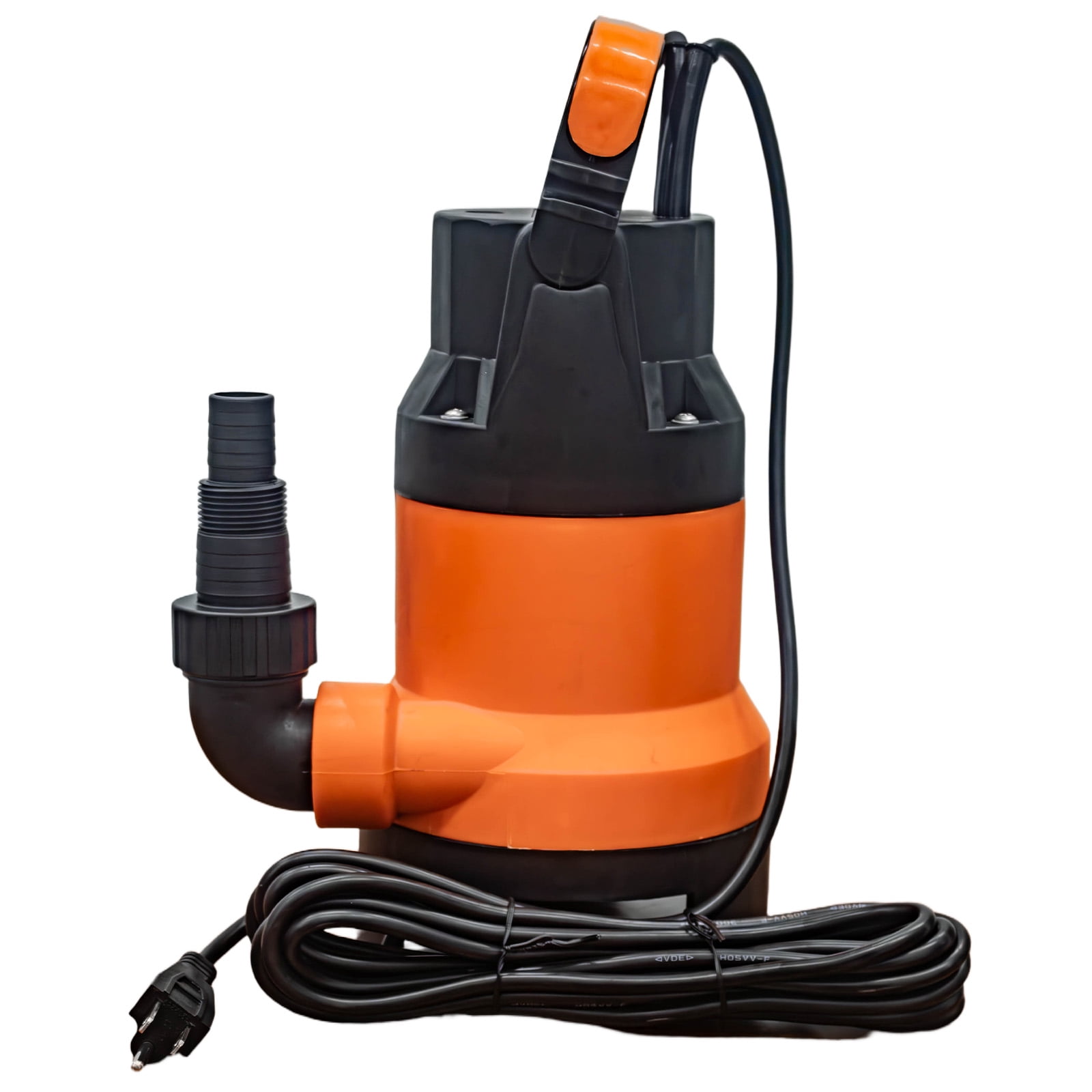 0.5HP Submersible Sump Pump with Auto Float Switch, 83m³/h Flow 7m Lift, Waterproof Dirty Water Pump for Basement Pool Pond Garden Drainage