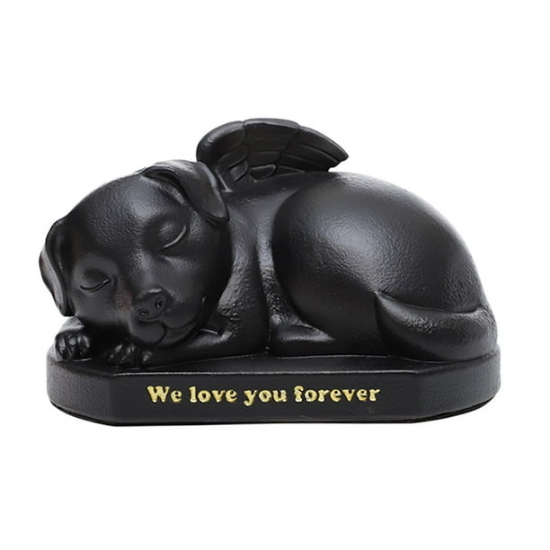 Urnas para mascotas, Escultura de urna conmemorativa de cremación, Memorial suelto para, Regalo, Funeral, Dormir en alas de ángel, Estatua, para perro