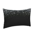 thumbnail image 2 of Bingfone Silver Glitter1 Standard Size Pillowcase, Long Staple Pure Cotton Envelope Closure Pillow Cover,20"X30", 2 of 9
