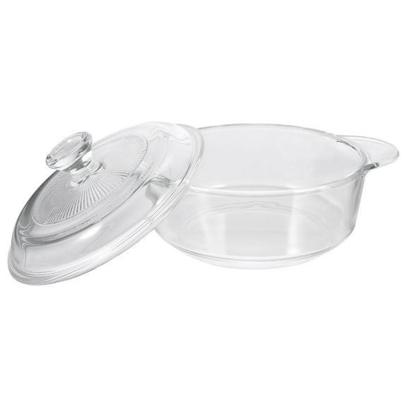 Tineasur Kitchen Soup Pot Glass Soup Stockpot Lead Free Glass Dishwasher Safe For Families 1Pcs