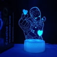 thumbnail image 1 of Luz nocturna LED 3D de Iron Man Tony Stark que cambia de color, 1 of 1