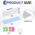 thumbnail image 2 of Uxcell M.2 2280 Nvme SSD Heatsink, Radiator Cooler Aluminum Heat Sink Cooling Fin with Thermal Pads/Tape/Rubber Rings Silver 70x22x3mm 2, 2 of 7