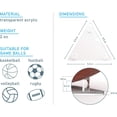 thumbnail image 5 of Nvzi-a 2pcs Ball Holder Stand for Trophy Autograph - Ball Holder Stand for Footballs Basketballs Volleyballs Soccer Balls - Acrylic Display, 5 of 5