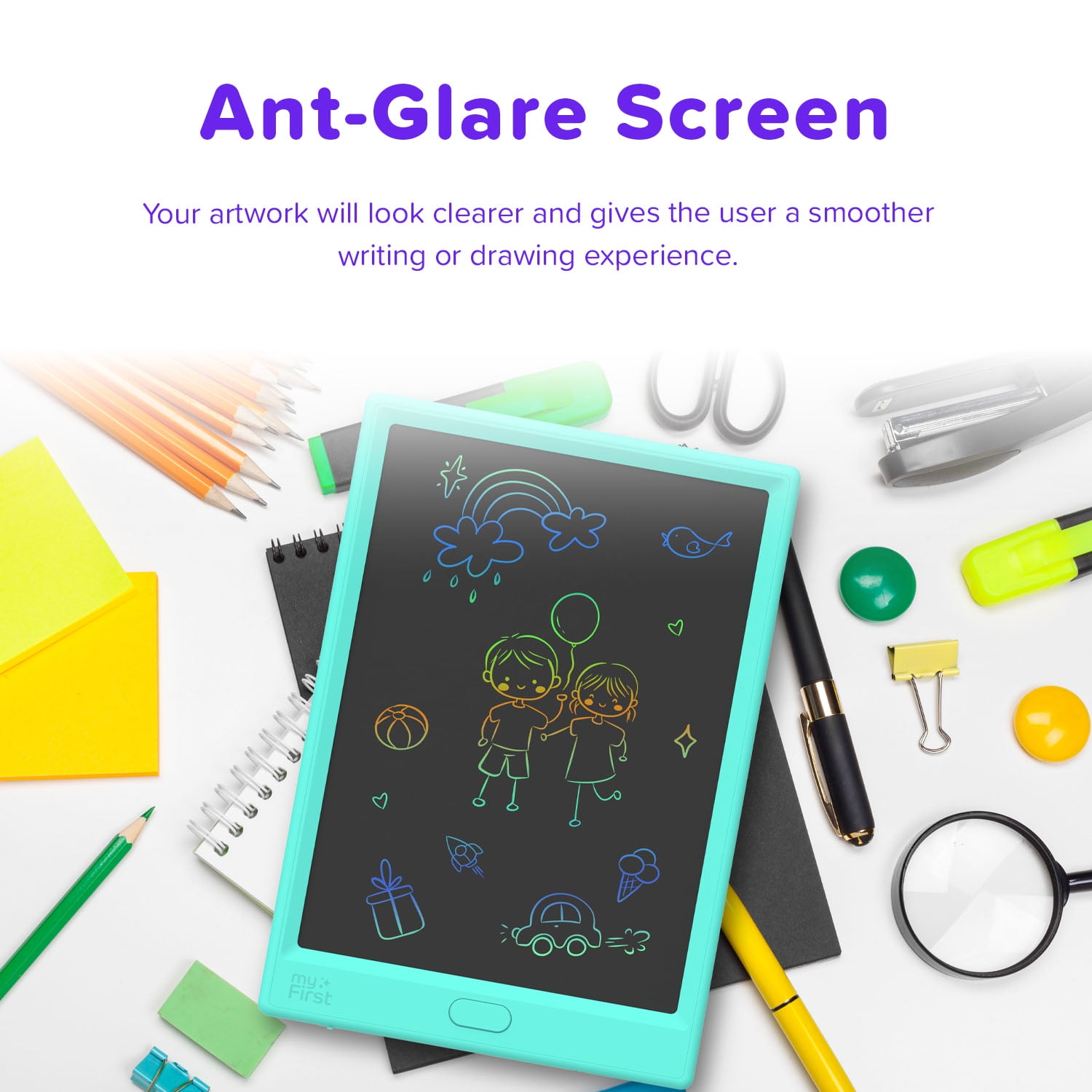 myFirst Sketch Pro Neo - LCD Writing Tablet, Doodle Board, Drawing Pad for Kids (Blue)