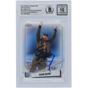 Sami Zayn WWE Autographed 2021 Topps Chrome Refractors #67 Beckett Fanatics Witnessed Authenticated 10 Card - Fanatics Authentic Certified