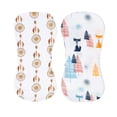thumbnail image 4 of 2 piezas bebé niñas sudor suave absorbente paño de toalla trasera gasa muselina Dream árbol CUTICAT Almohadillas de alimentación infantil, 4 of 6