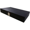 thumbnail image 3 of Black Jewelry Display Buckle Case 2 5/8" w Acrylic Glass Top & Pad, 3 of 10