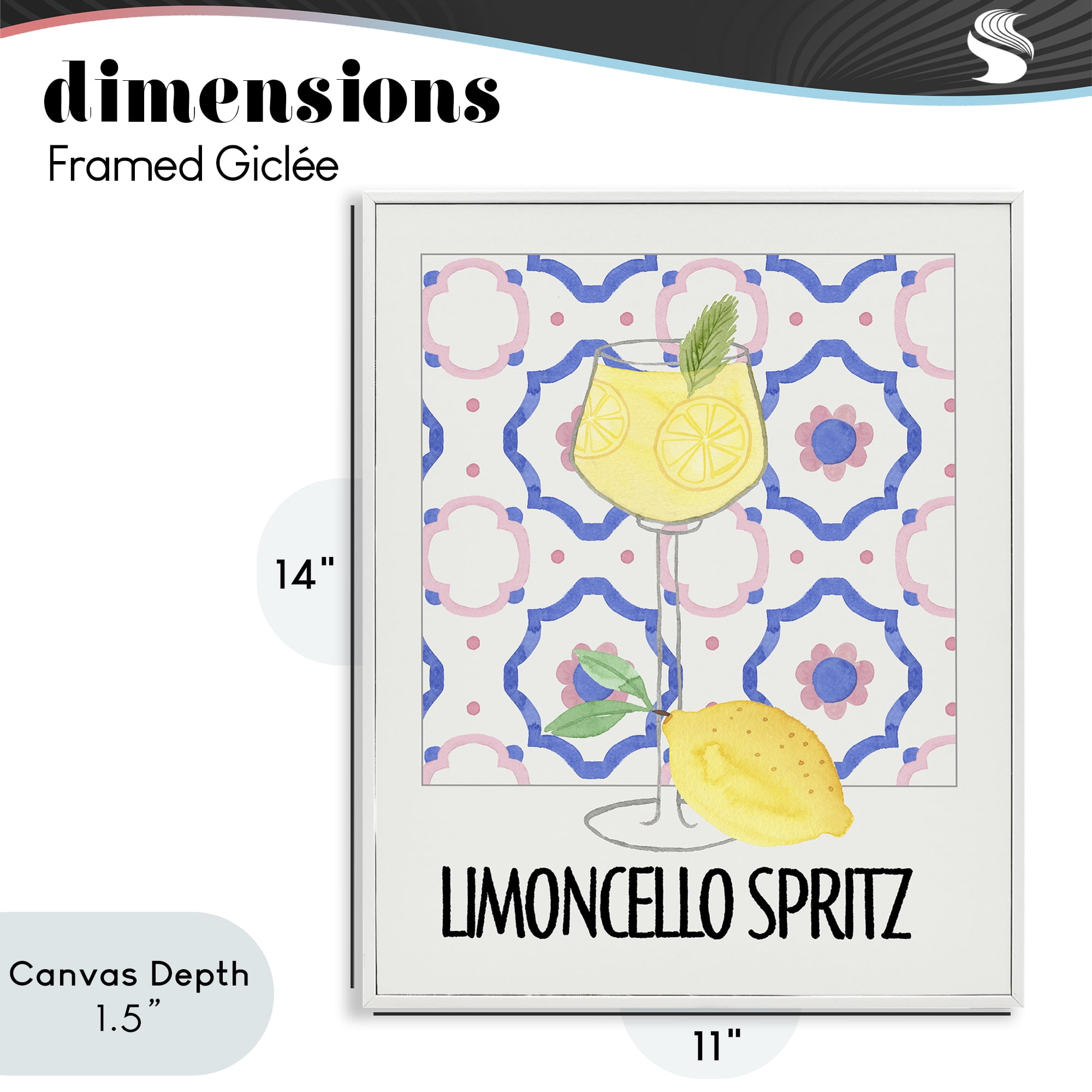 Stupell Industries Italy Spritz on My Mind White Framed Giclee Art, design by Nina Jacobs