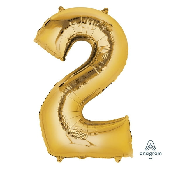 Anagram International Party Eh! Silver Large "2" Banner, Includes one piece