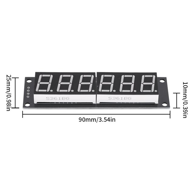 Módulo digital de 7 segmentos y 6 dígitos LED TM1637 de 056 pulgadas para Arduino Green