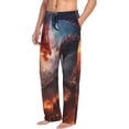 thumbnail image 6 of Pofeuu Fire Sky Dragon Print Men's Pajama Pants, Soft Lounge Pajama Pants with big pockets for Men Plaid Pj Bottoms-XX-Large, 6 of 6