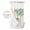 Blue, variant on No Hook Pink Weeping Floral Shower Curtain with Snap in Liner Set, Spring Summer Pastoral Flowers Rustic Waterproof Bathroom Curtains with See Through Top Window, Hotel Style Small 36 x 72 Inch