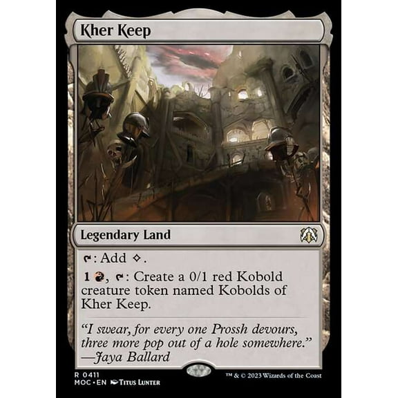 MtG March of the Machine Commander Rare Kher Keep #411