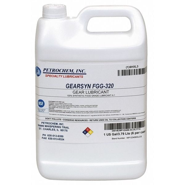 1 gal Gear Oil Jug 320 ISO Viscosity, 90 SAE, Clear
