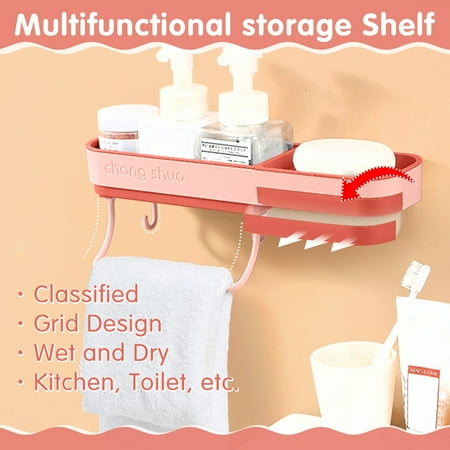 

Rack Supplies Non-Perforated Shelf Stickers Rack Soap Rack Bathroom Bathroom Towel