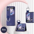 thumbnail image 2 of for Oppo Find N2 Flip Case with Ring, Slim Thin Matte Hard PC Shockproof Protective Phone Cover Case for Oppo Find N2 Flip QZH Blue, 2 of 12