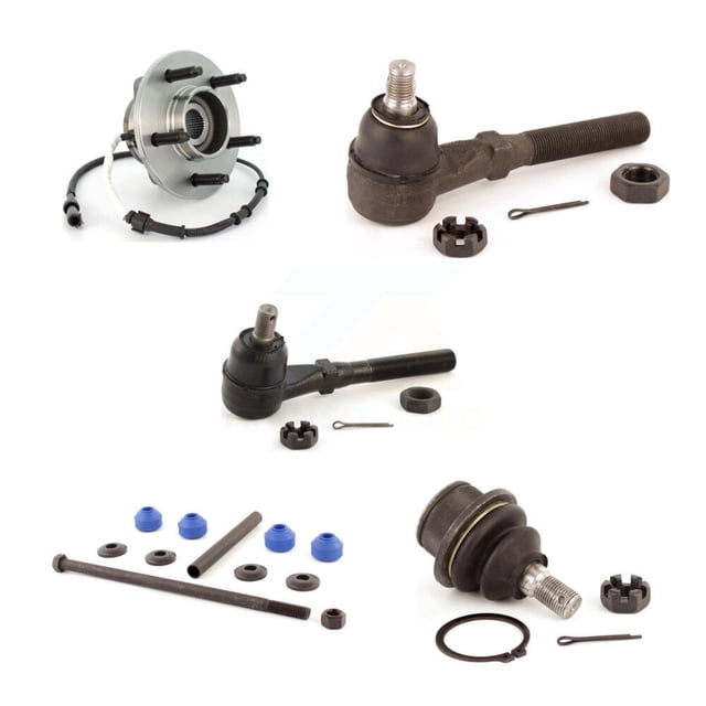 Transit Auto Front Right (Passenger Side) Bearing Lower Ball Joint Outer Inner Tie Rod Sway Bar Stabilizer Link Kit (5Pc) for Car 2000-2001 Ford F-150 4WD with 4-Wheel ABS with 5 Lug Wheels K7T-104338