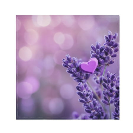 

Napkin Satin Napkin 20*20Inchx4 Kitchen Towel Dinner Plate Towel Decorative Towel Napkin Tea Towel Suitable For Kitchen Table Purple Background Beautiful Love