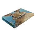 thumbnail image 6 of ZFLMY Rabbit Flowers Beatrix Potter Print Ultra-Soft Microfiber Beach Towel for Bathroom Yoga Camping Hiking Oversize 55.1x27.6 55.1x27.6in, 6 of 7