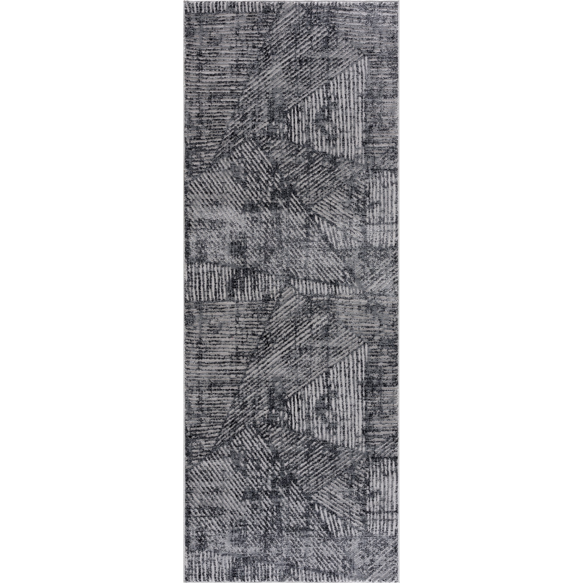 United Weavers Amir Lazar Modern Geometric Runner Rug, Grey, 2'7" x 7'2"