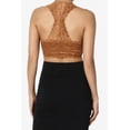 thumbnail image 2 of TheMogan Women's PLUS Padded Lace Racerbacl Bralette Layering Bra Crop Tank Top, 2 of 7