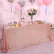 thumbnail image 4 of Mantel de lentejuelas de oro rosa YONGSHENG rectangular 50 x 85 pulgadas brillante para fiesta boda cumpleaños Navidad, 4 of 5
