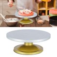 thumbnail image 1 of Cergrey Cake Stand,Thickened Plastic Steel Cake Turntable 360° Rotating Cake Decorating Stand For Home Dessert Shop,Cake Turntable, 1 of 8
