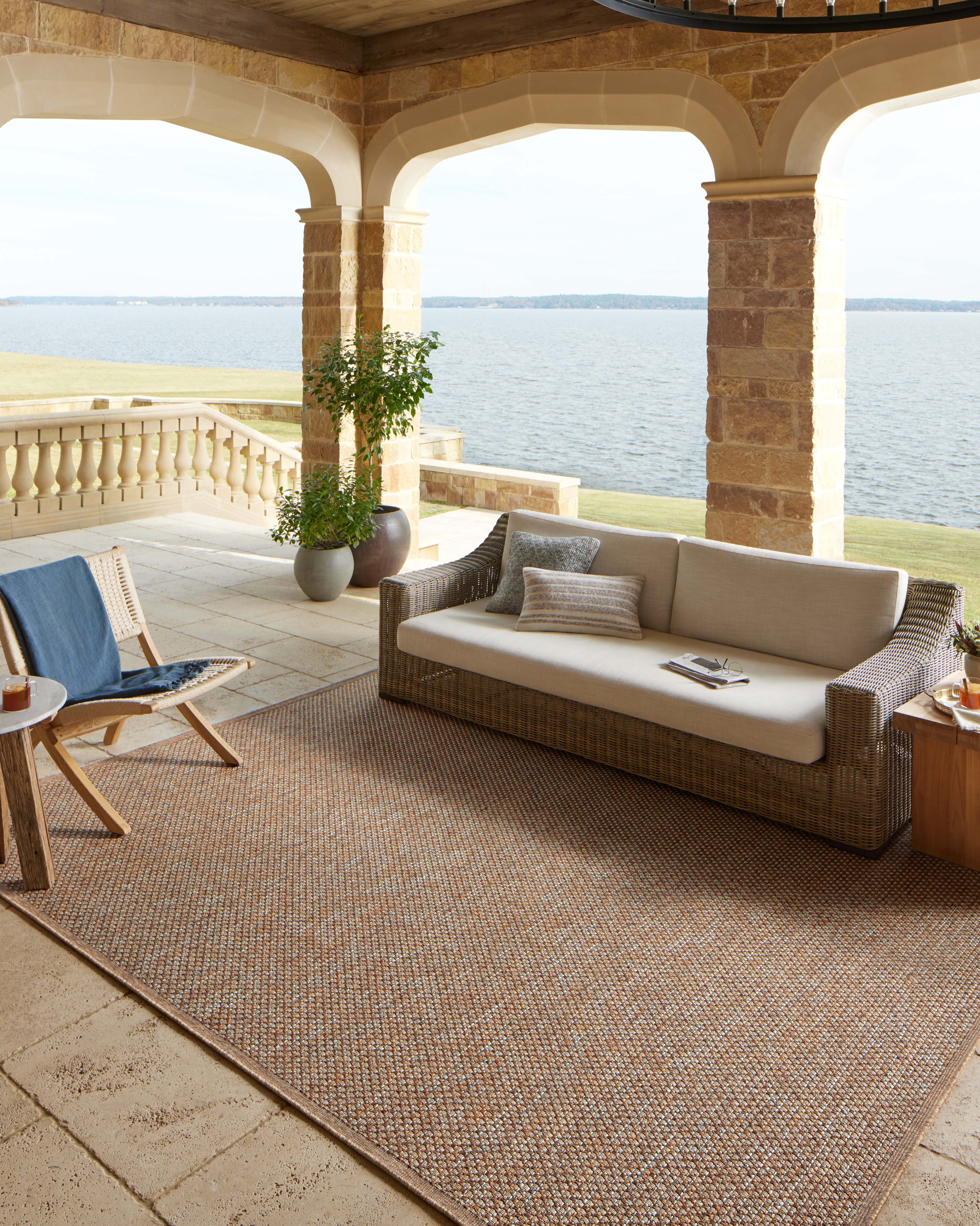Loloi Merrick Oatmeal / Sunrise 11' x 15' Area Rug