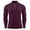Wine, variant on Tauxra Mens Base Layer, Stand Up Collar Zipper Base Layer Sport Fitness Top, Men's Long Sleeve T-Shirt