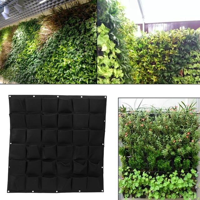 Grow Bags, 36 Pockets Hanging Garden Pots, For Family Garden Greening Project Vegetables